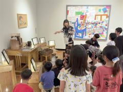 児童が転写アートを体験　鹿追