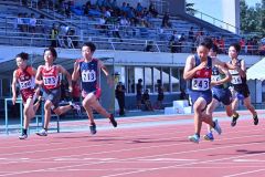 １年男子１００メートル決勝