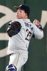 西濃運輸のルーキー業天汰成（白樺学園高出身、大賀章好撮影）
