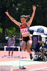 女子三段跳び決勝