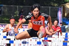 男子１１０メートル障害決勝