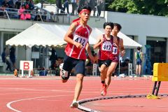 山田和（帯柏葉）男子８００ｍ十勝高校新　男子１００ｍ山田渉（帯緑陽）、女子やり投げ植松（幕別清陵）は大会新Ｖ　十勝高校新