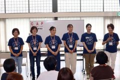講師を務めたＣＡＰ道東のメンバー（左が久保代表、右が進行役を務めた佐々木さん）