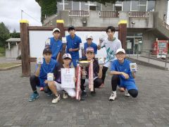 団体は帯緑園Ｖ　女子は帯一制す　市秋季中体連ソフトテニス