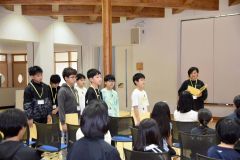 千葉県酒々井町の小学６年生８人と交流を深めた陸別小の児童