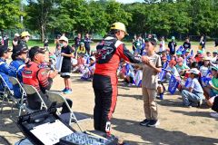 帯広若葉小学校で交通安全ラリー教室（金野和彦撮影）