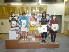 ボウリング競技の女子の部上位５人