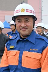 音更町消防団長の中嶋康裕さん