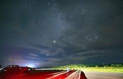 十勝でも皆既月食　大樹では星景写真家・北山輝泰さん迎え観測撮影イベント 4