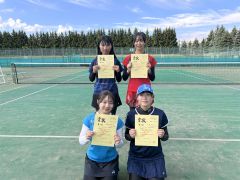 伊藤・水戸組Ｖ　女子は池田・三浦組　池田は単複２冠　高体連十勝支部新人ソフトテニス 20