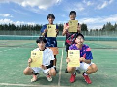 伊藤・水戸組Ｖ　女子は池田・三浦組　池田は単複２冠　高体連十勝支部新人ソフトテニス 22