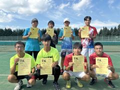 伊藤・水戸組Ｖ　女子は池田・三浦組　池田は単複２冠　高体連十勝支部新人ソフトテニス 26
