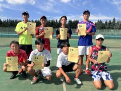 伊藤・水戸組Ｖ　女子は池田・三浦組　池田は単複２冠　高体連十勝支部新人ソフトテニス 28
