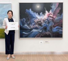 二科展で新人賞受賞の快挙　帯広の竹川美里さん　出産と子育ての経験を油絵に