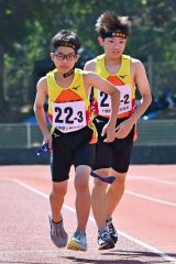 男子低学年中継点