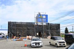 建築工事が行われている「３８号幕別店」