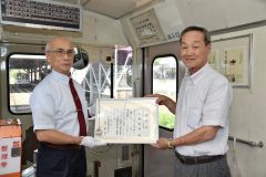 「りくべつ鉄道」の運転体験を１００回達成　静岡の黒柳さん