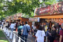 十勝産牛肉を使ったメニューなどが人気を集めた会場（１０丁目）