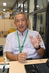 バランスの取れた土壌環境をつくり、作物への養分を供給するよう説く谷教授