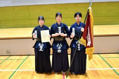 中学生女子の頂点に立った帯広徹心館