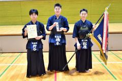 中学生男子で優勝した帯広総体