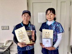 シニアＡを制した佐々木・柳谷組（提供）