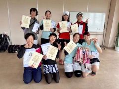 大内・阿部組一般女子制す　勝毎杯争奪全十勝女子ソフトテニス大会