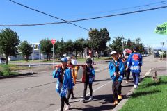 利別市街地を練り歩いた子ども神輿