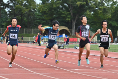 男子１００メートル第２２組