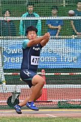 高校男子ハンマー投げ