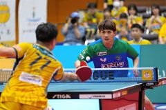 帯広の観客の前でのプレーを楽しみにする木下マイスター東京の吉村和弘（（ｃ）Ｔ．ＬＥＡＧＵＥ）