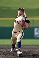 【Ａブロック１回戦・帯農―帯緑陽】１年生ながら先発を務め好投した帯農の佐藤快飛