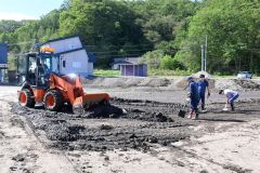 町職員が道路かき出し　豊頃町 3