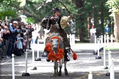 帯廣神社でやぶさめ　あすから秋季例大祭