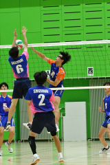 帯南商女子初Ｖ　男子は白樺学園連覇　横田忠義杯道高校バレー 11