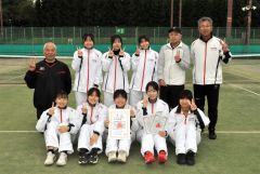 女子団体２位の帯南商