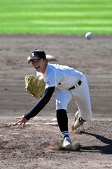 【Aブロック代表決定戦・帯三条―帯農】9回を1失点に抑え完投勝利を飾った帯三条の安藤美壱