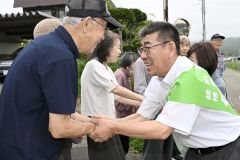 本別町長選で再選を果たした佐々木氏。選挙戦では現実を踏まえた政策を訴え続けた