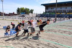 １５０キロのそり引く、力自慢の白熱レース　ばん馬まつり