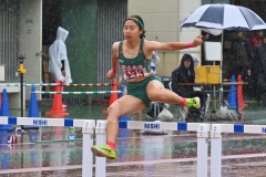 女子400メートル障害予選