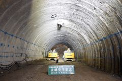 「ＮＡＴＭ工法」で掘削が進む狩勝第一ＴＮ工事現場