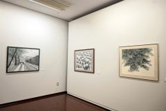 墨の濃淡で豊かに表現　帯広市民ギャラリーで墨絵の会作品展 3