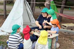 帯広の森幼稚園を一会場として実施した公開保育