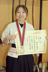 蒲生（帯七）女子個人戦７位入賞　全国中学生弓道大会