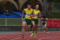 男子４００メートルリレー１組