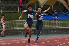 男子４００メートルリレー３組