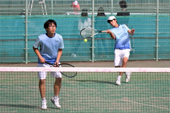 帯柏葉男女、帯大谷女子、帯緑陽男子がベスト１６入り　全国選抜高校テニス道地区予選 11