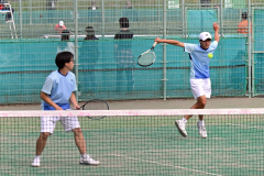 帯柏葉男女、帯大谷女子、帯緑陽男子がベスト１６入り　全国選抜高校テニス道地区予選 12