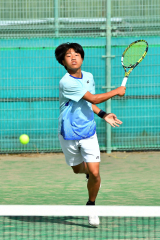 帯柏葉男女、帯大谷女子、帯緑陽男子がベスト１６入り　全国選抜高校テニス道地区予選 14