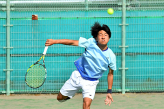 帯柏葉男女、帯大谷女子、帯緑陽男子がベスト１６入り　全国選抜高校テニス道地区予選 15